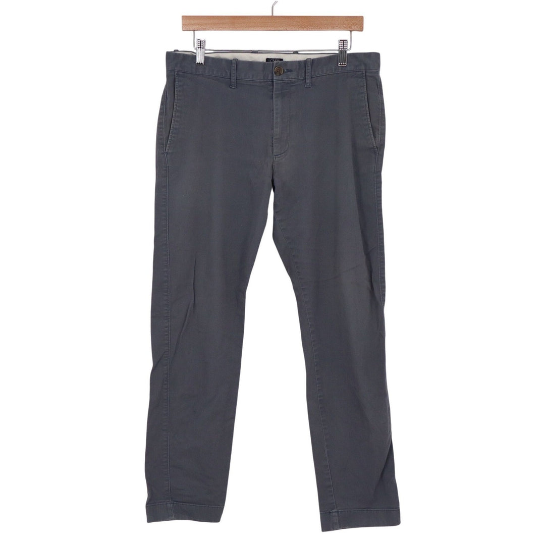 J.Crew Flex Slim Fit Chino Pants Mens 32x30 Gray Cotton Stretch Trousers