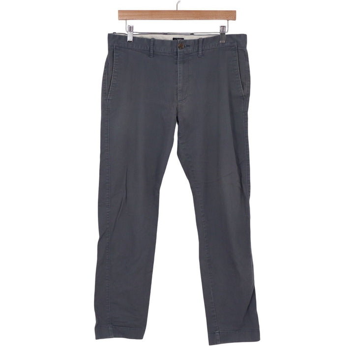 J.Crew Flex Slim Fit Chino Pants Mens 32x30 Gray Cotton Stretch Trousers