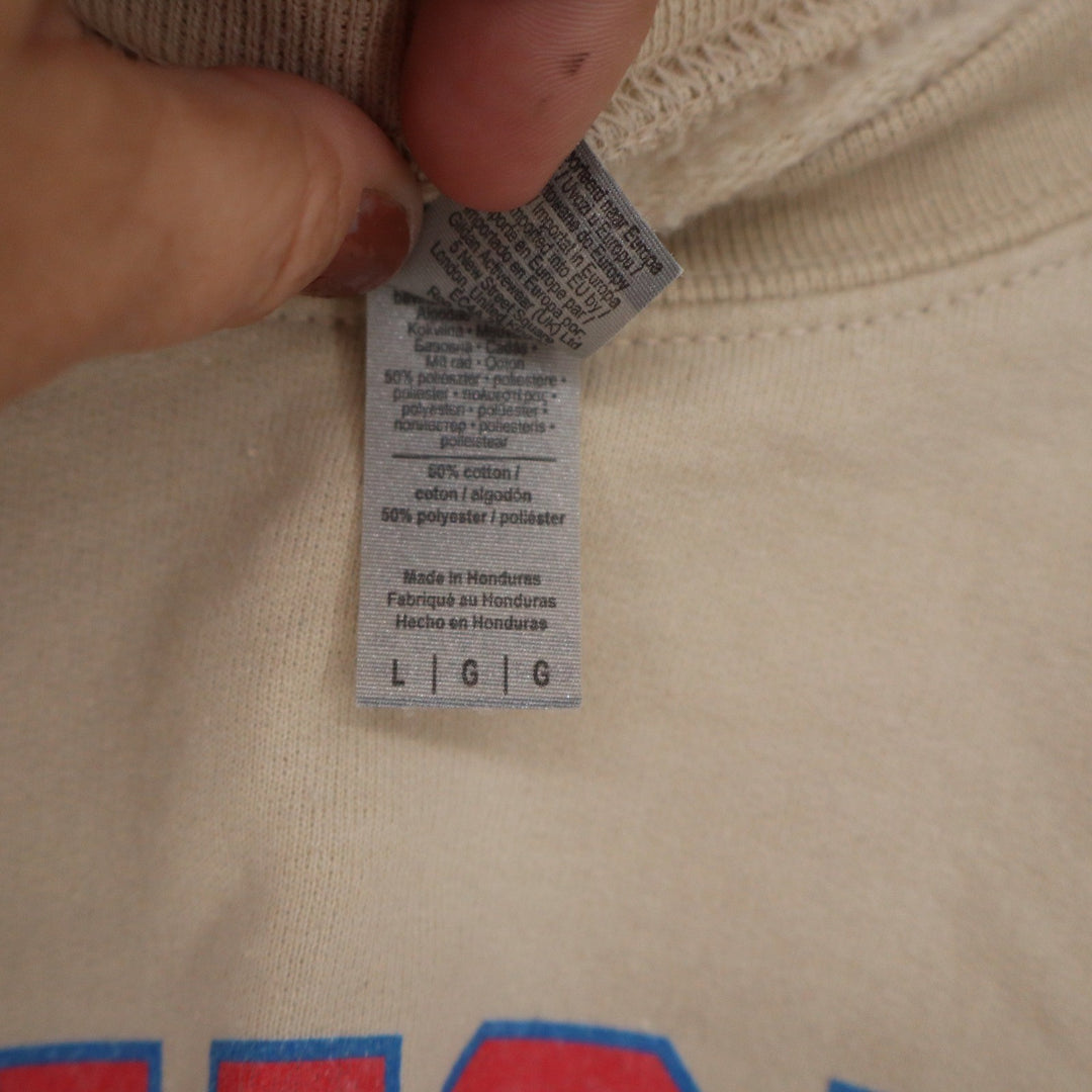Gildan Bryce's House Philadelphia Baseball Graphic Crewneck Sweatshirt Tan L