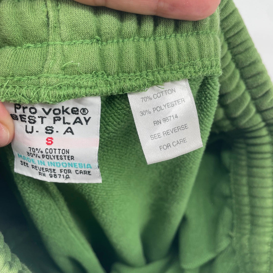 Pro Voke Best Play Sweatpants Green Cotton Blend Elastic Waist Size S