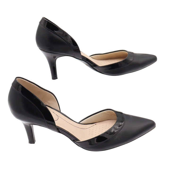 LifeStride Heels Womens 8.5M Saldana Black Pointed Toe d'Orsay Pump Good