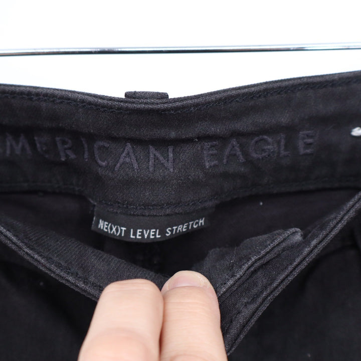 American Eagle Ne(x)t Level Stretch Skinny Jeans Black High Rise Size 10 Regular