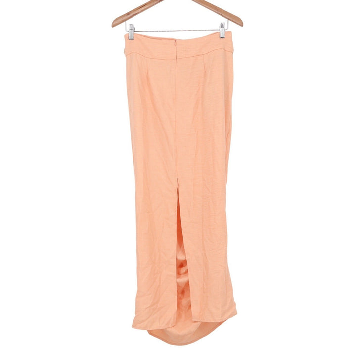 Unbranded Peach 2 Piece Set Batwing Crop Top & Ruched Maxi Skirt Size M