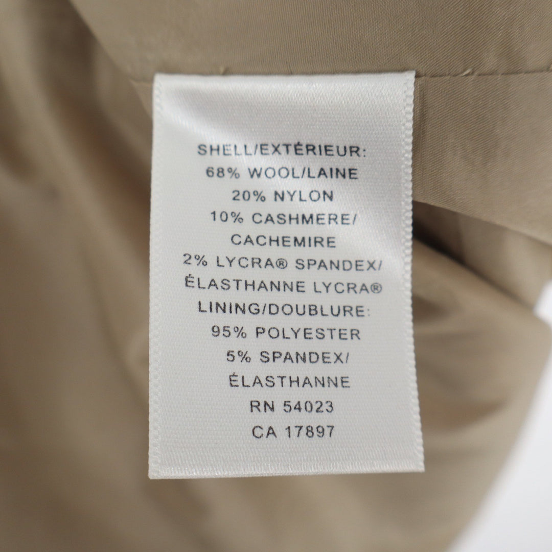 Banana Republic Tan Wool Cashmere Blend A-Line Mini Skirt Womens Size 12