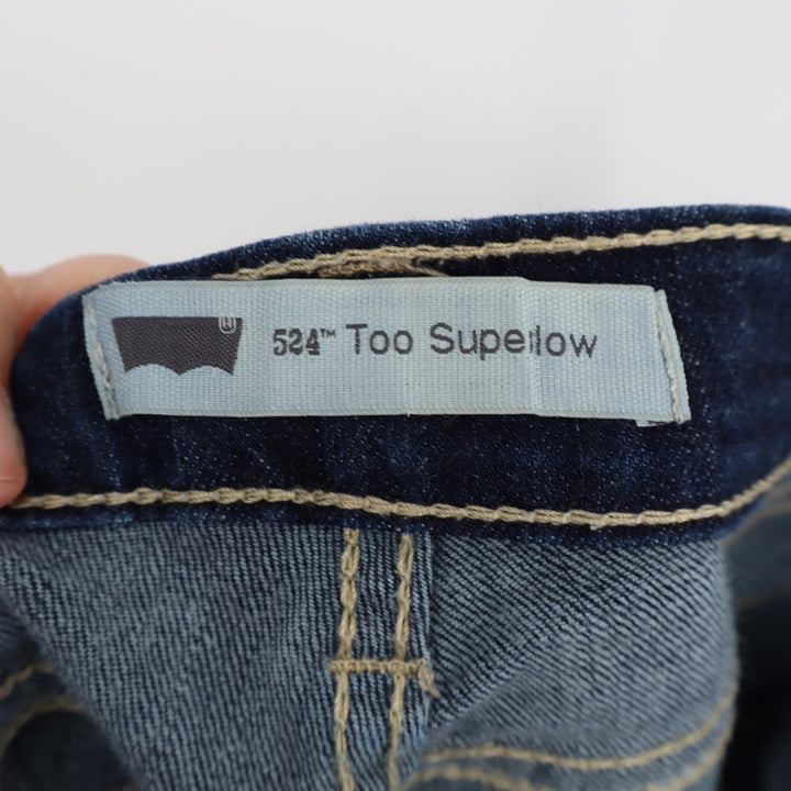 Levis 524 Too Superlow Skinny Jeans Dark Wash Indigo W29 L34