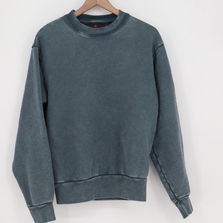 American Giant American Vintage Sweatshirt Unisex Large Blue Cotton Crew Neck