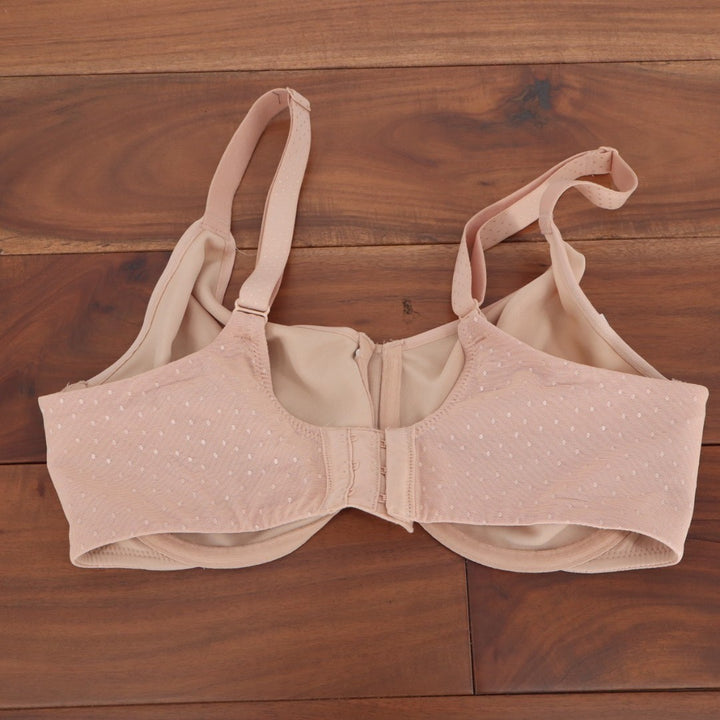 Wacoal Back Appeal Minimizer Bra Womens 34DD Rose Dust Adjustable Strap Stretch