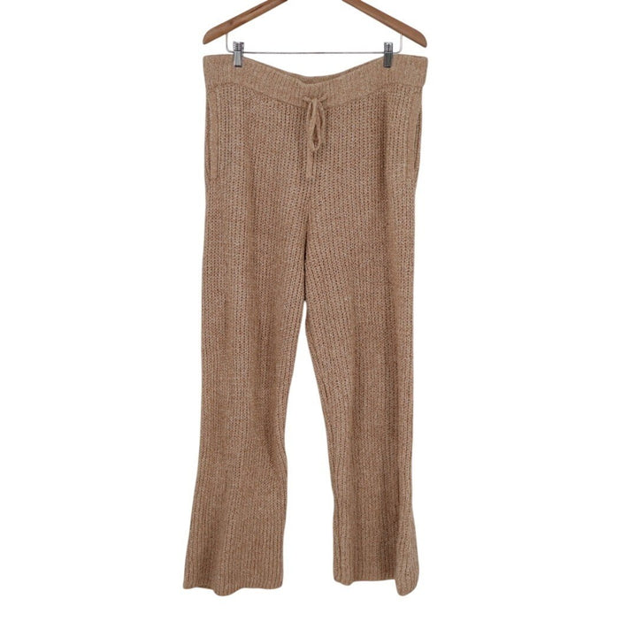 State of Day Intimates 2-PC Pajamas Set Womens XL Beige Open Knit Sleepwear