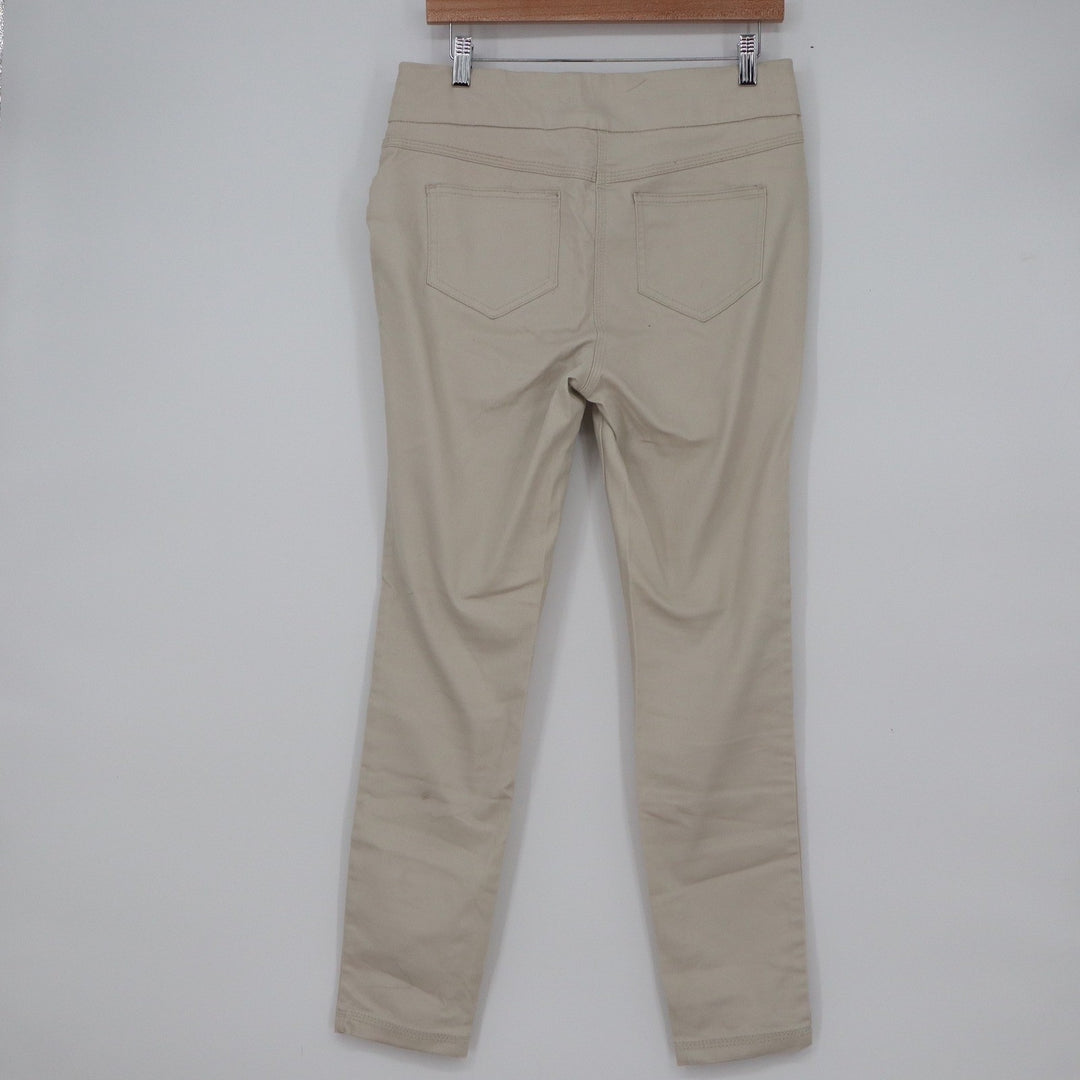Millers Woman Beige Pull On Bengaline Slim Leg Pants Size 10 Sand Stretch Cotton