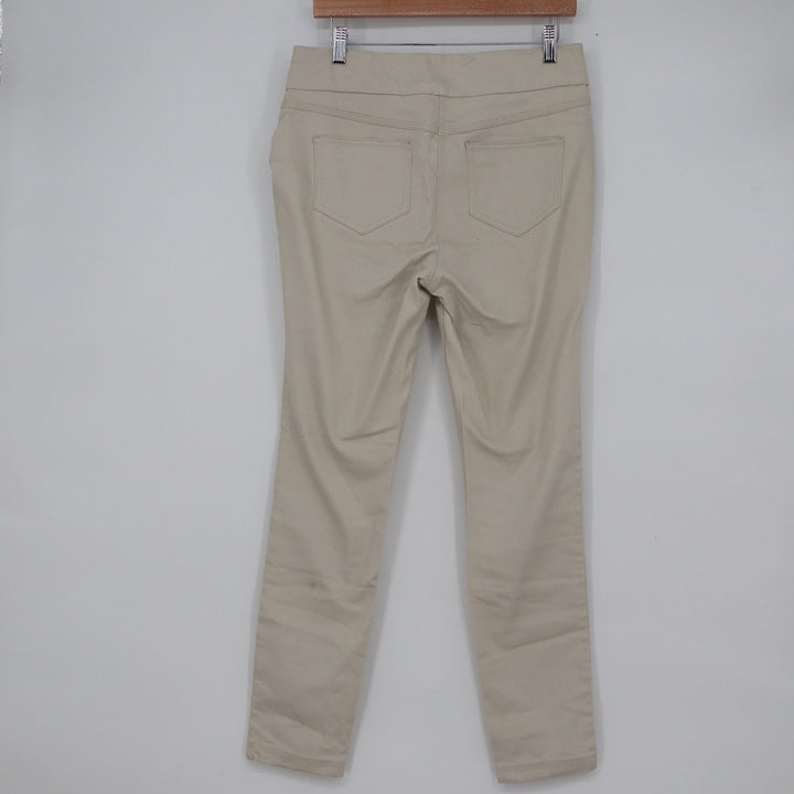 Millers Woman Beige Pull On Bengaline Slim Leg Pants Size 10 Sand Stretch Cotton