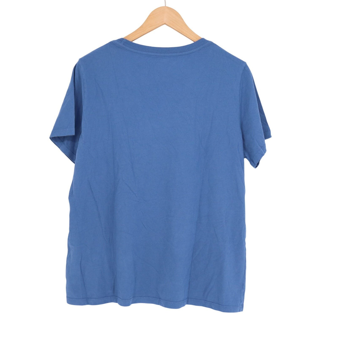 American Giant Classic T-Shirt Womens XL Blue Crew Neck Short Sleeve Pullover