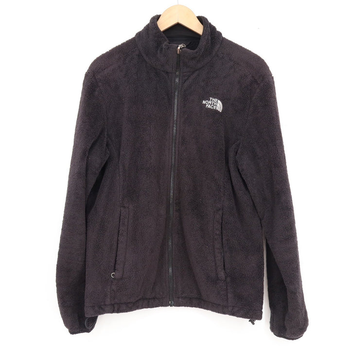The North Face Osito Fleece Jacket Womens Large Black Full Zip High Pile Soft