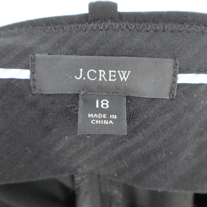 J.Crew Womens Black Stretch Dress Pants Trousers Size 18 Plus