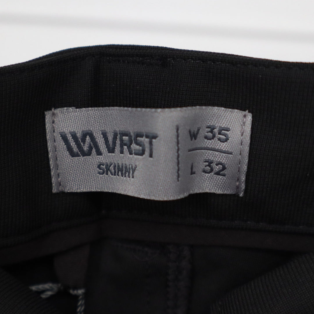VRST Mens Limitless 5-Pocket Skinny Pants Pure Black W35 L32