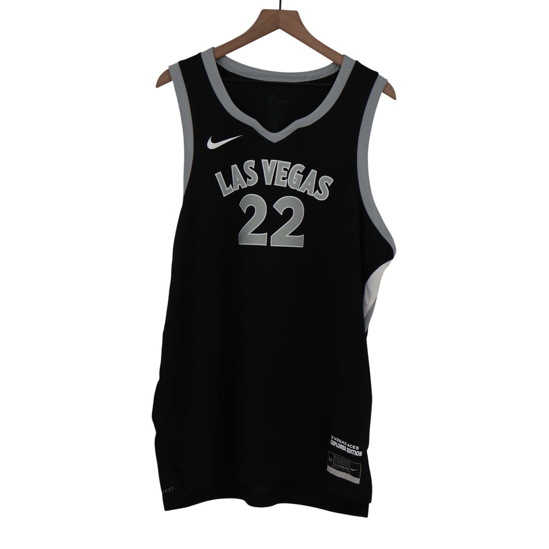 Nike Las Vegas Aces A'ja Wilson 22 Explorer Edition Jersey Black Womens XL