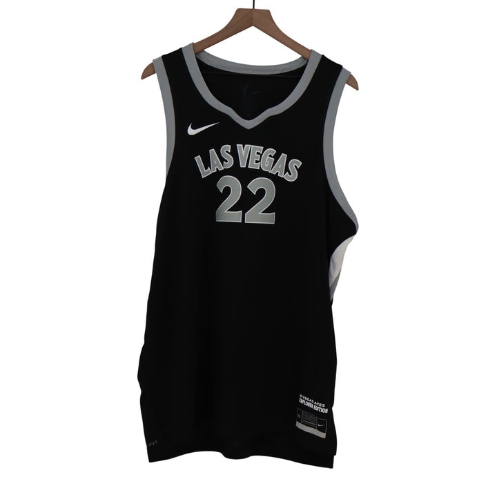 Nike Las Vegas Aces A'ja Wilson 22 Explorer Edition Jersey Black Womens XL