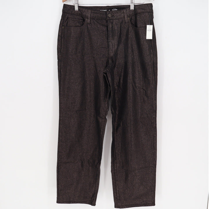 Old Navy OG Loose High-Rise Metallic Bronze Coated Jeans 12