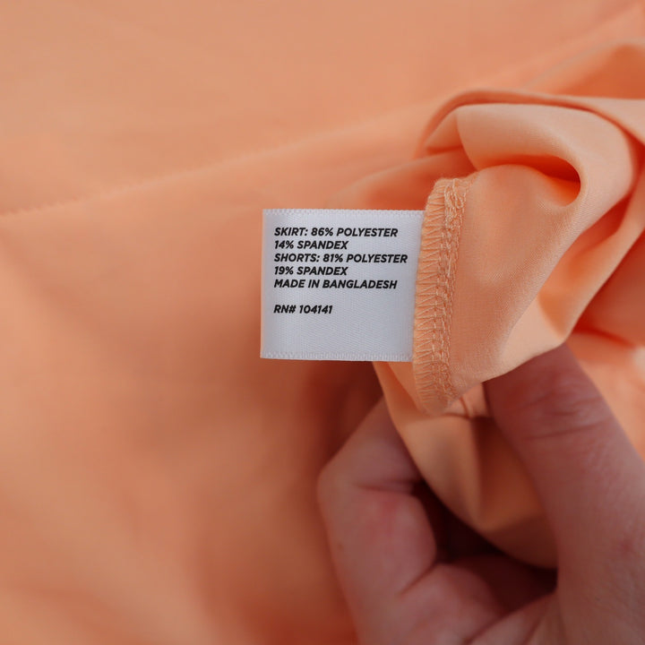 Walter Hagen Performance 11 Golf Skort Peach Orange Size S Pockets Shorts Skirt