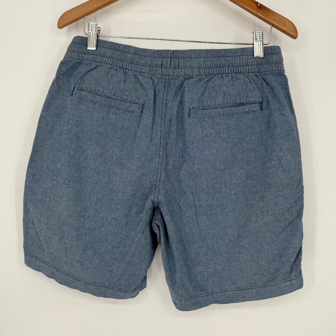 Old Navy Men Casual Drawstring Waist Shorts Blue Size M Cotton Blend