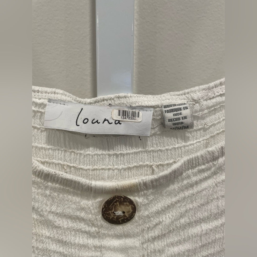 Louna Three Button Midi Dress Size M