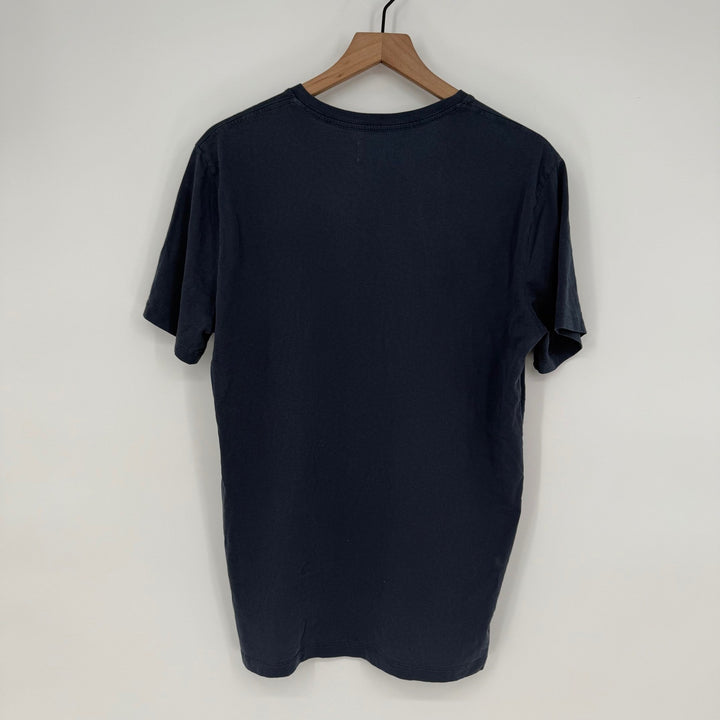 AG Adriano Goldschmied V Neck T Shirt Navy Blue Mens Size M Made in USA