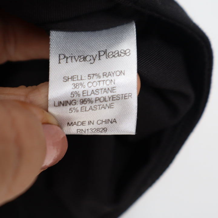 Privacy Please Womens Black Halter Neck Keyhole Back Bodysuit Size XS