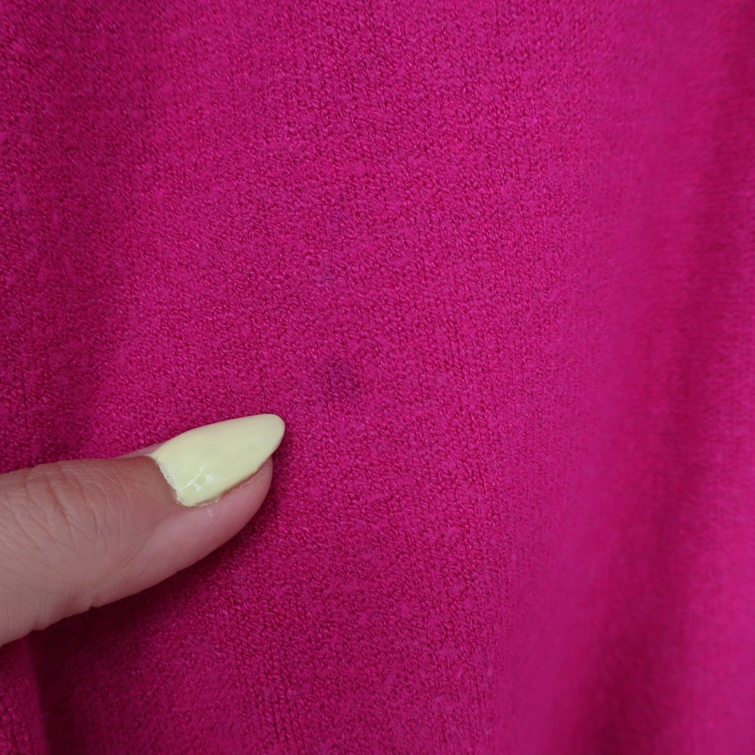 Philosophy Republic Clothing Hot Pink V-Neck Balloon Sleeve Sweater Large