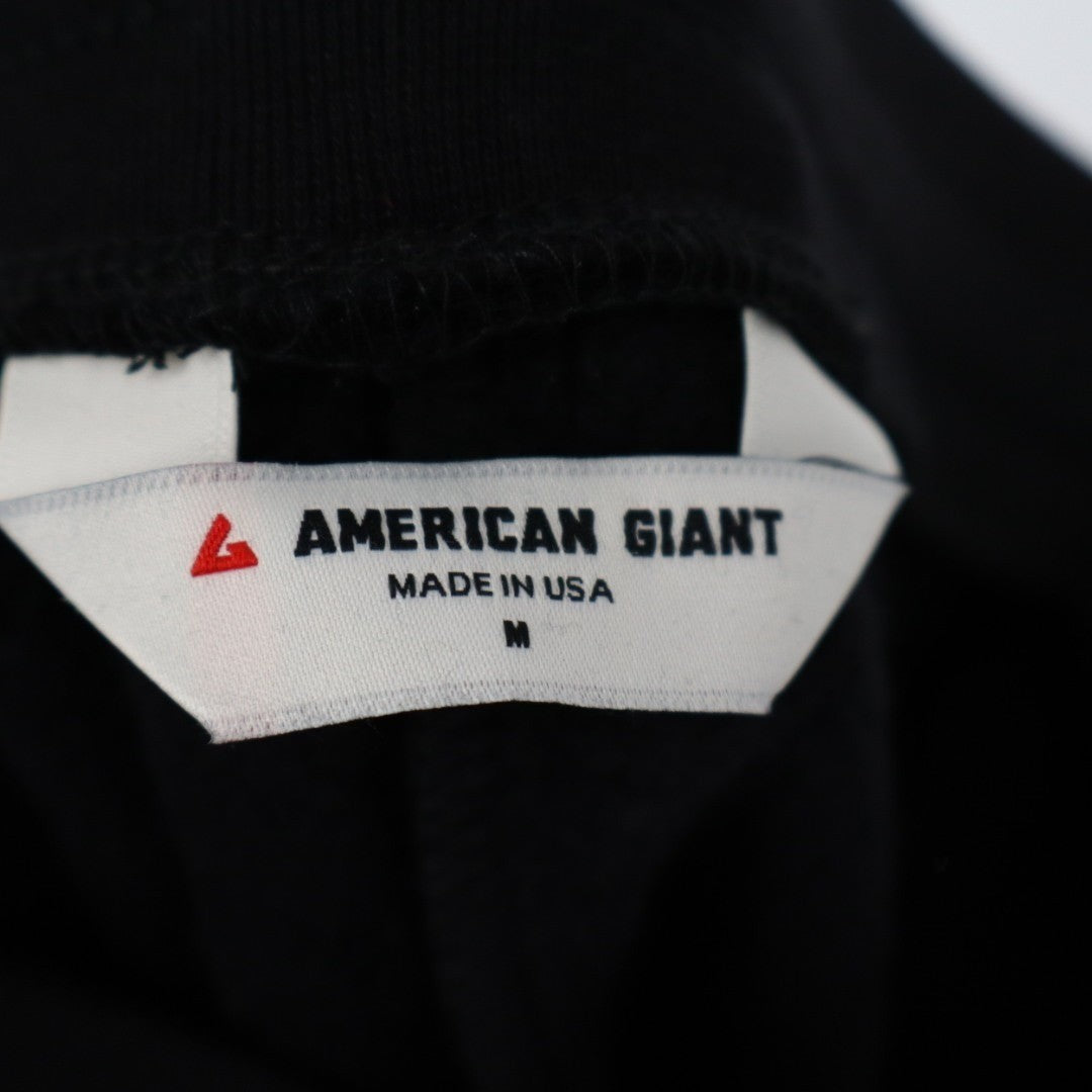 American Giant Cargo Straight Sweatpants Womens Medium Black Cotton Classic Fit