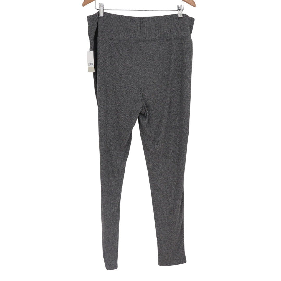 BP Dark Gray Ribbed Knit Leggings Pants Plus Size 2X