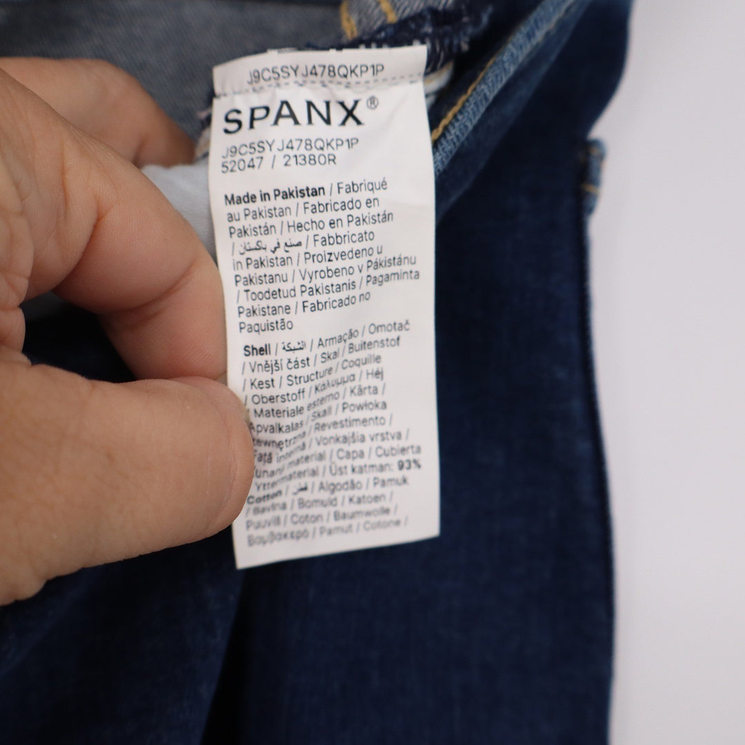 Spanx Womens Kick Flare Jeans Bennet Wash Blue High Rise Size 18 NEW