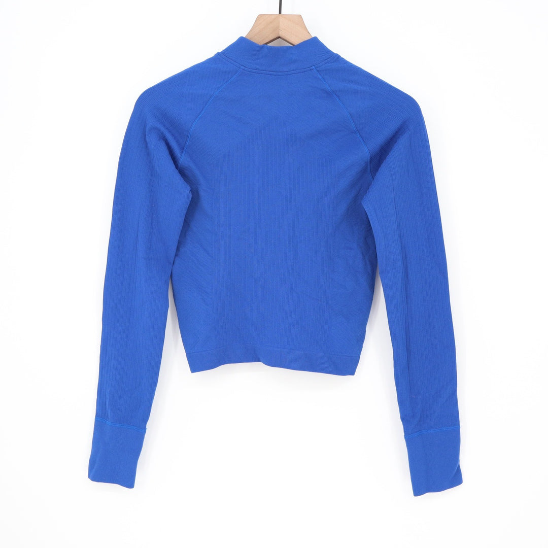 DSG Womens Momentum Seamless 1/4 Zip Pullover Team Royal Blue Size S