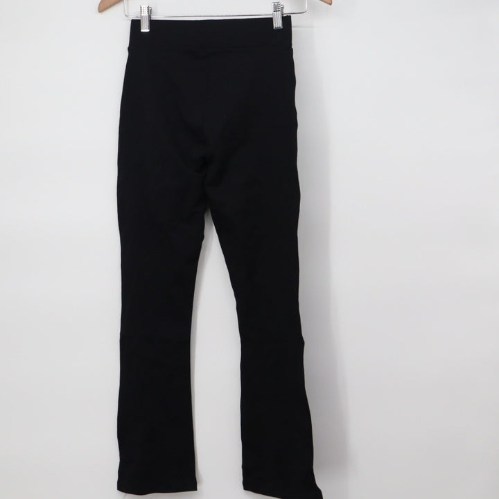 American Giant Ponte Kick Flared Leg Pants Womens 0 Super Black Modal Stretch