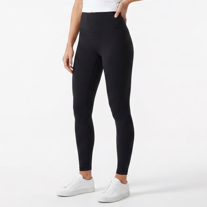 HeyNuts Leggings Women 26 Black High Waisted Skinny Leg Performance Running Yoga