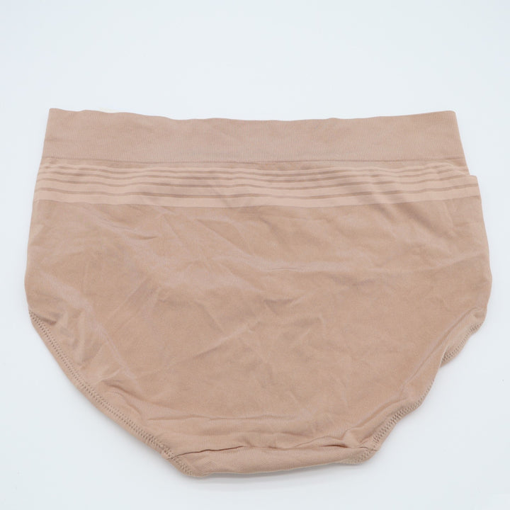 Warners No Pinching No Problems Seamless Brief Panty Womens XL Toasted Almond