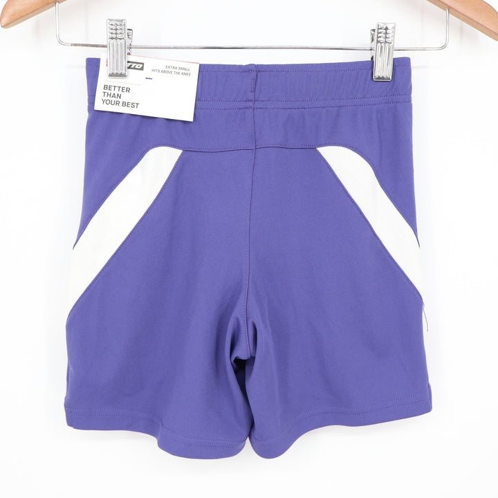 Lotto Boys Purple Athletic Shorts XS 6-7 White Contrast Side Panels