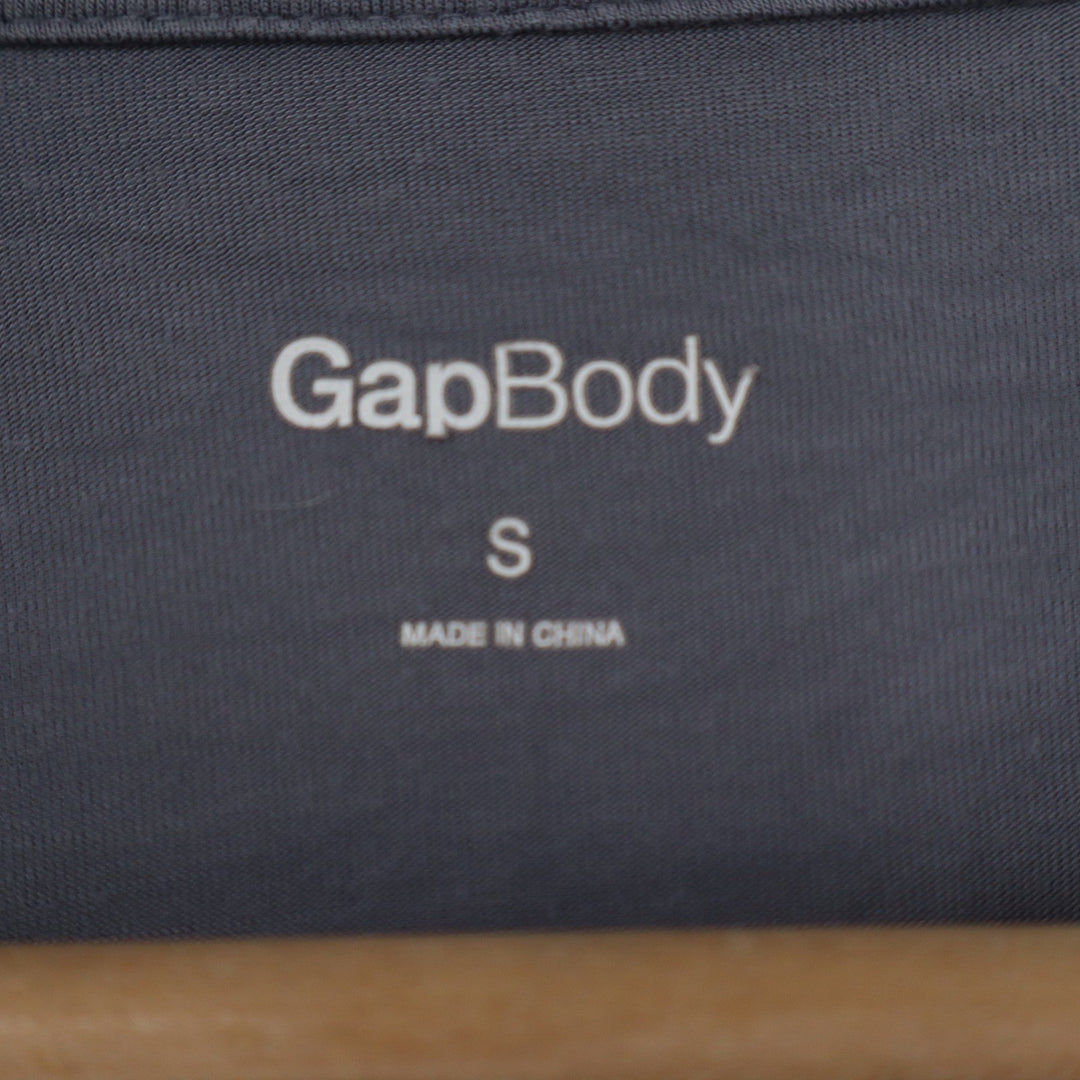 GapBody Womens Gray Modal Blend Button Down Pajama Top Long Sleeve Small