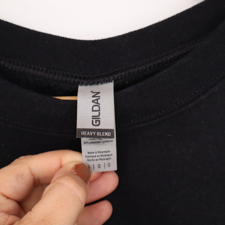 Gildan Black Keller Williams Main Line Smiley Face Graphic Sweatshirt Large
