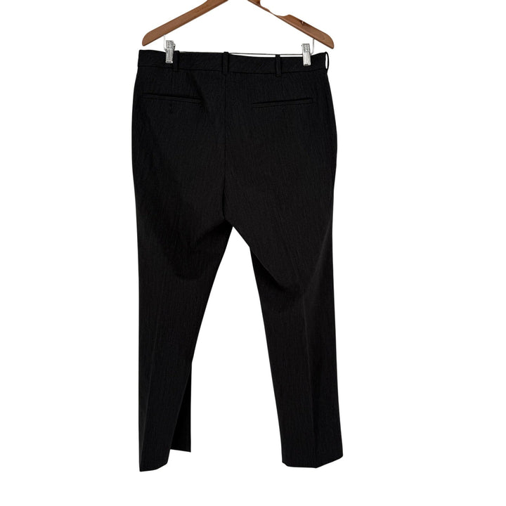Van Heusen Mens Straight Flex Pants Charcoal Gray 34x30 Dress Pants