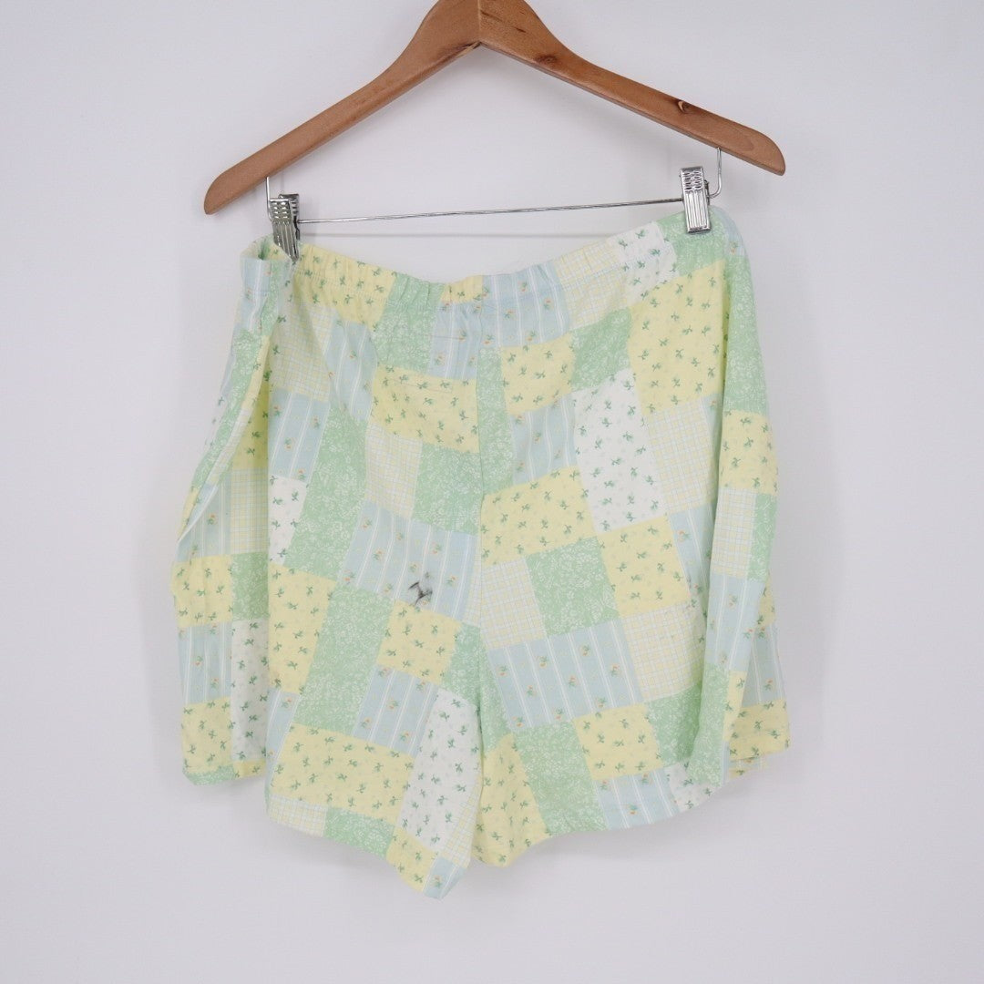 Charter Club Intimates Sleep Shorts Women 2XL Multicolor Spring Patchwork