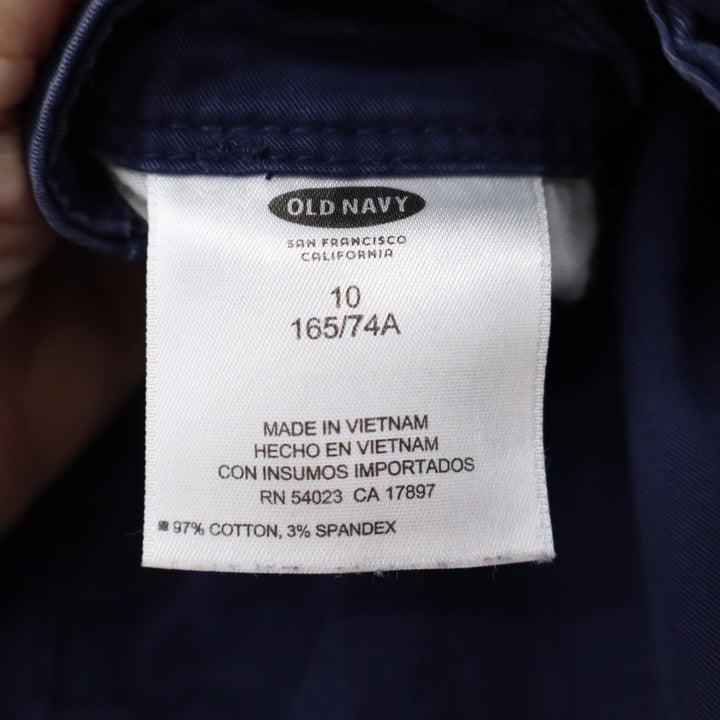 Old Navy Mens Navy Blue Stretch Cotton Chino Shorts Size 10