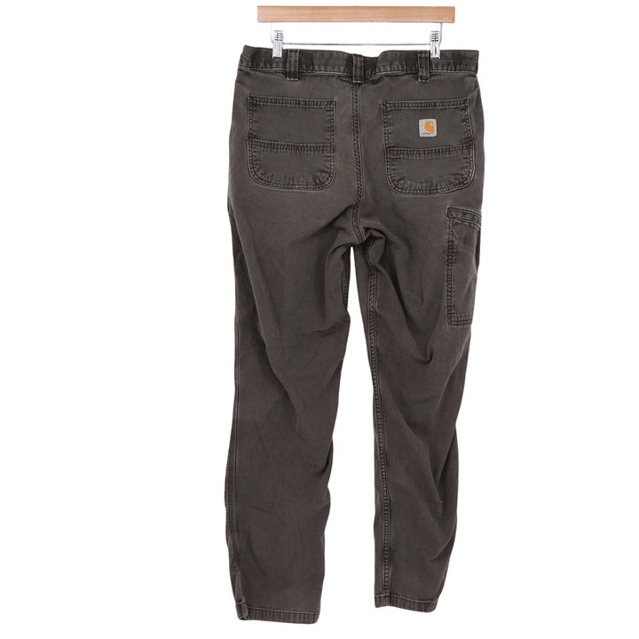 Carhartt Mens Relaxed Fit Canvas Work Pants Grey 36x32 Carpenter Utility