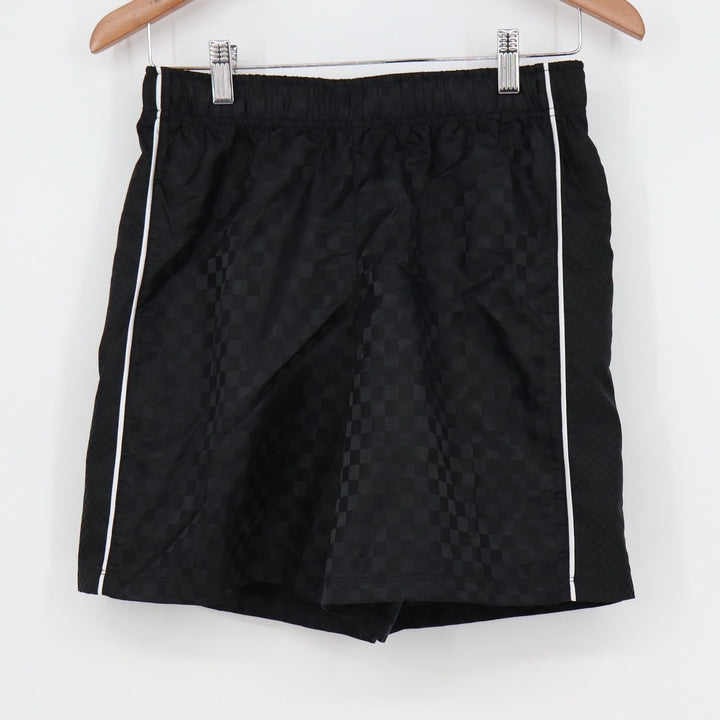 DSG Boys XL 18 Woven Soccer Shorts Pure Black Checkerboard DAB12800 NWT