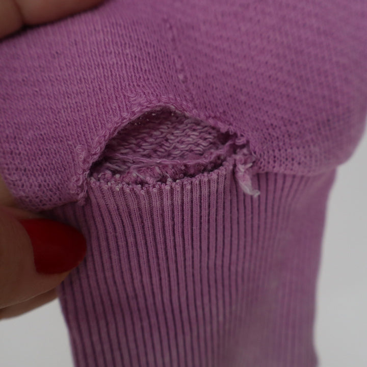 American Eagle Seriously Lived-In Purple Cropped Zip Up Hoodie Womens Medium