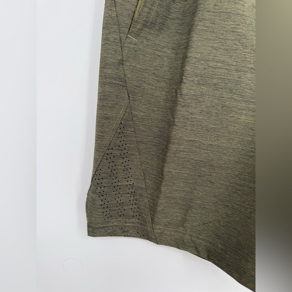 Adidas Men's Axis 2.5 Woven Heathered Shorts Size S Focus Olive