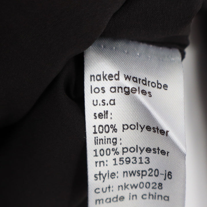 Naked Wardrobe Black Cropped Garter Corset Blazer Jacket NWSP20-J6 Mens Size M