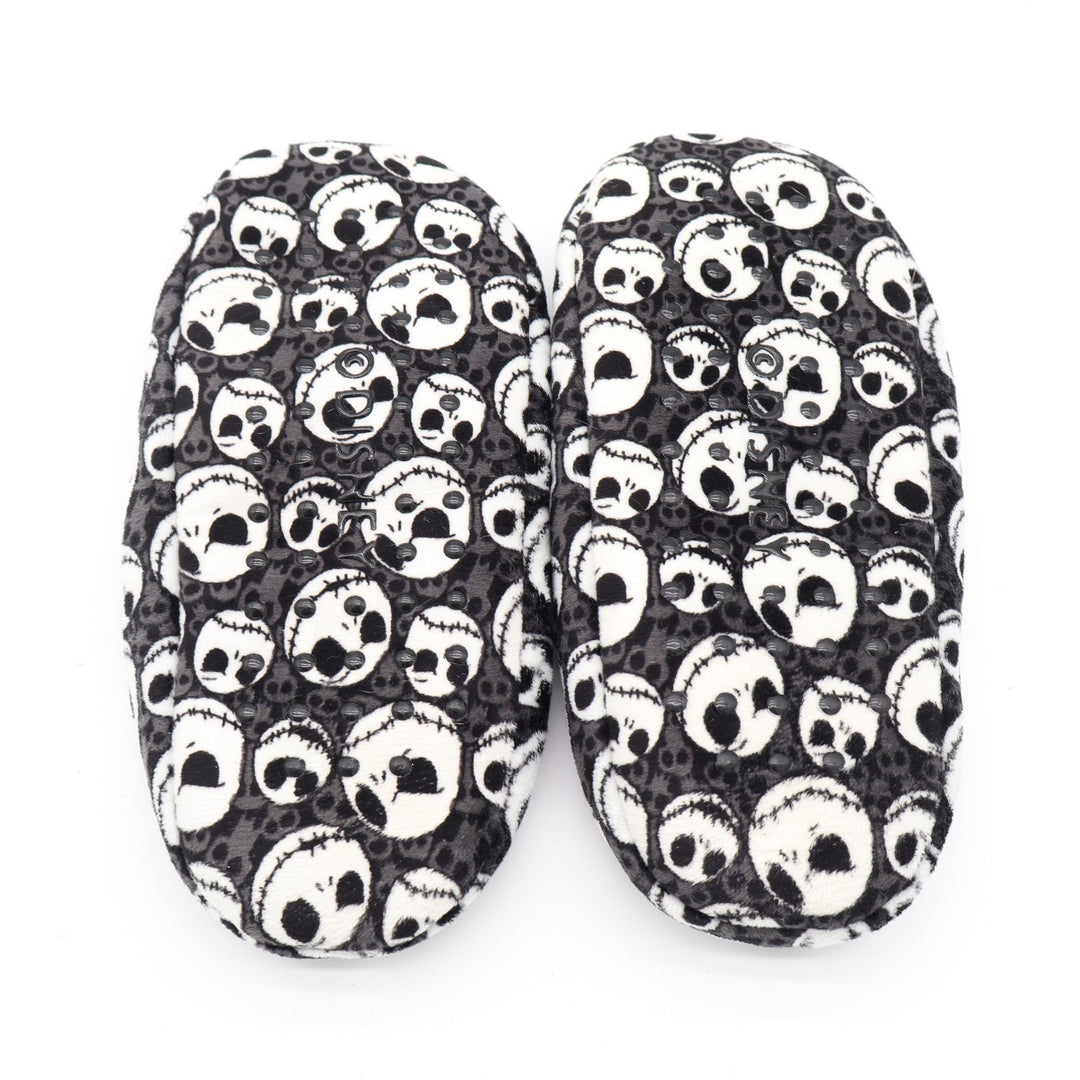 Disney Nightmare Before Christmas Jack Skellington Slipper Socks Black Grey