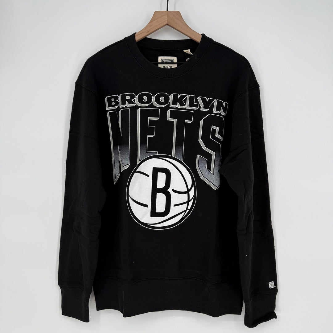 Tailgate Brooklyn Nets NBA Crew Neck Sweatshirt Black Mens Size M