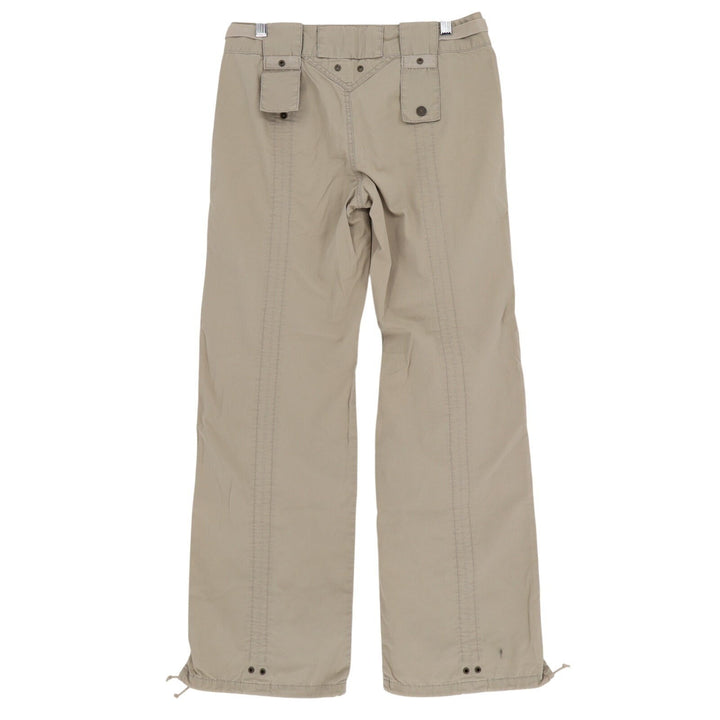 Express Utility Pants Womens 6 Beige Cotton Multiple Cargo Pockets Straight Leg