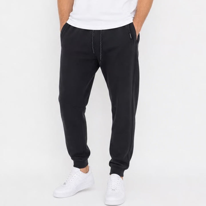 Legends Aviation Jogger Mens XL Black Tapered Sweatpants Zipper Pockets