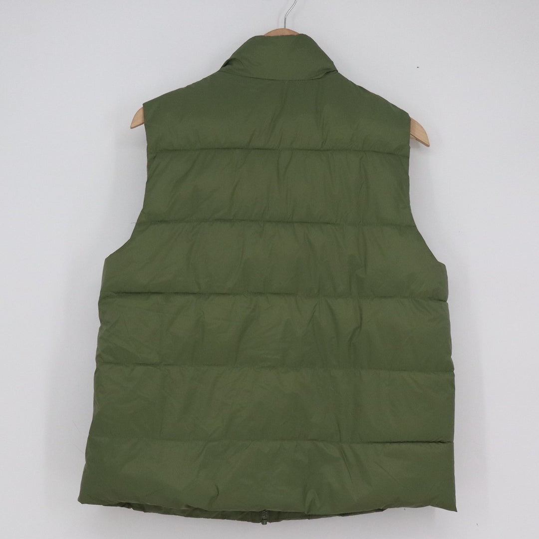 Gap ColdControl Puffer Vest Mens Large Olive Green Water Resistant Quilted Zip